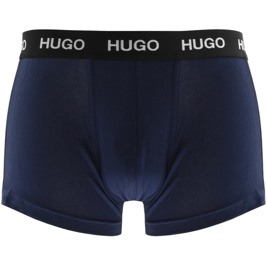 Alternative Image for ProductHUGO Triple Pack Boxer Trunks Navy2